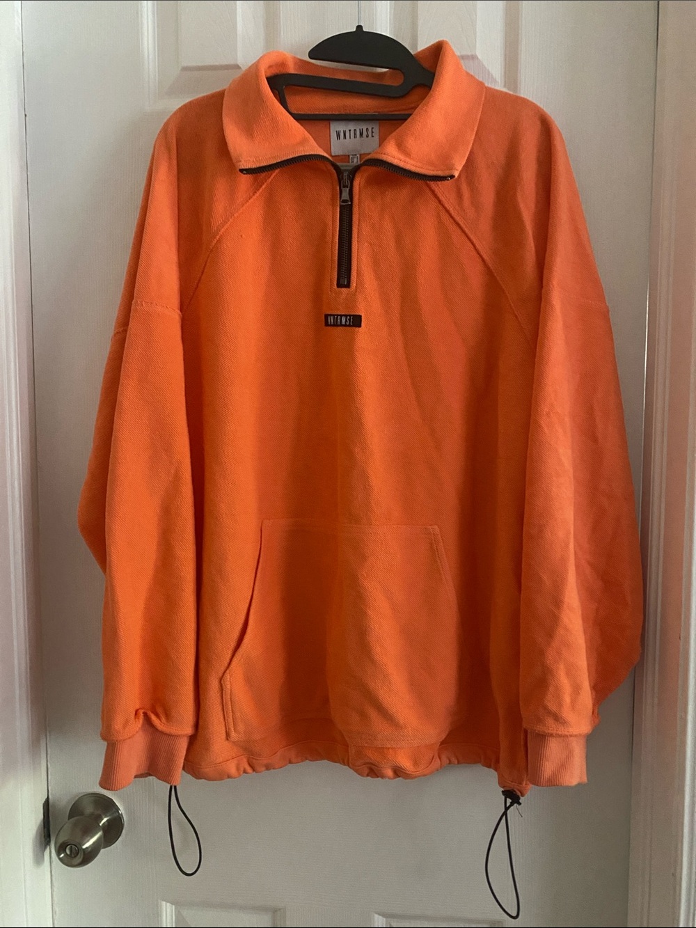 Wayfuse Orange Half-Zip Pullover Sweatshirt